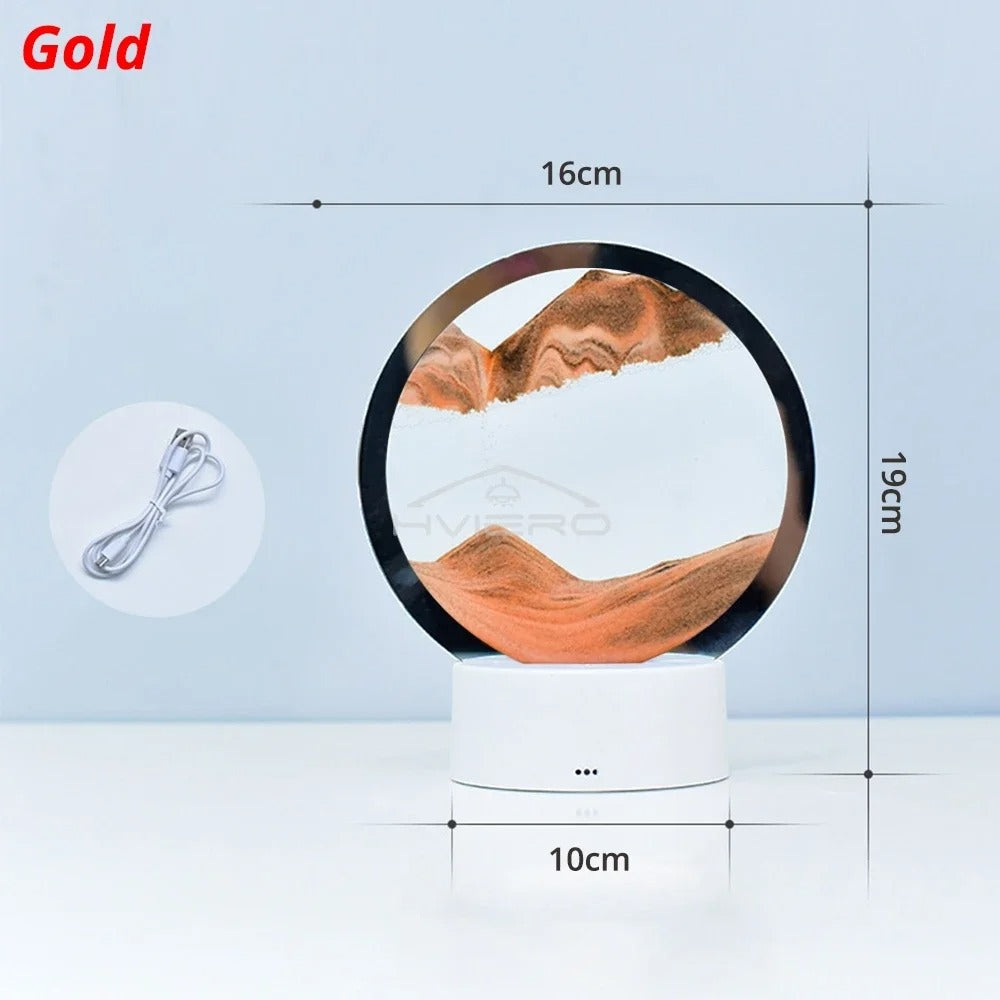 3D Moving Sandscape Lamp LED Light