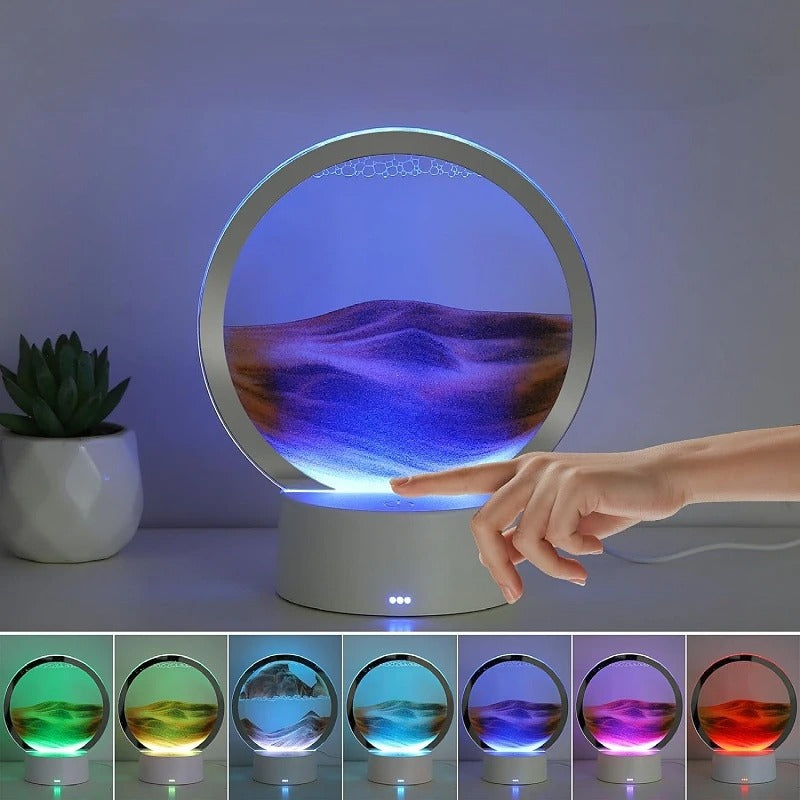 3D Moving Sandscape Lamp LED Light