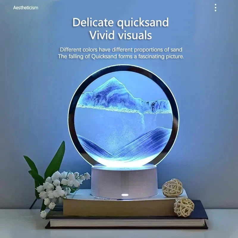 3D Moving Sandscape Lamp LED Light
