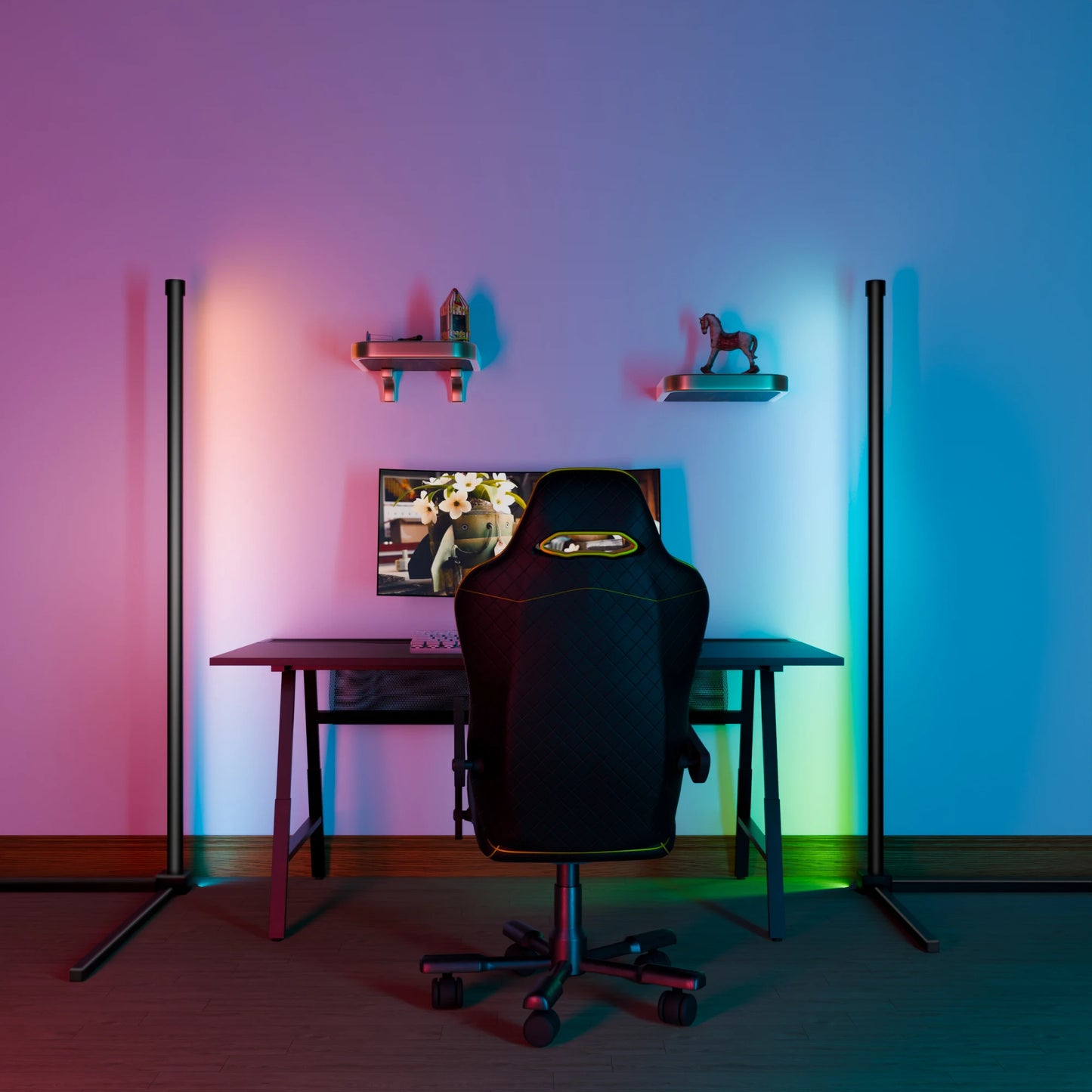 Smart RGB Color Floor Lamp with Music Sync