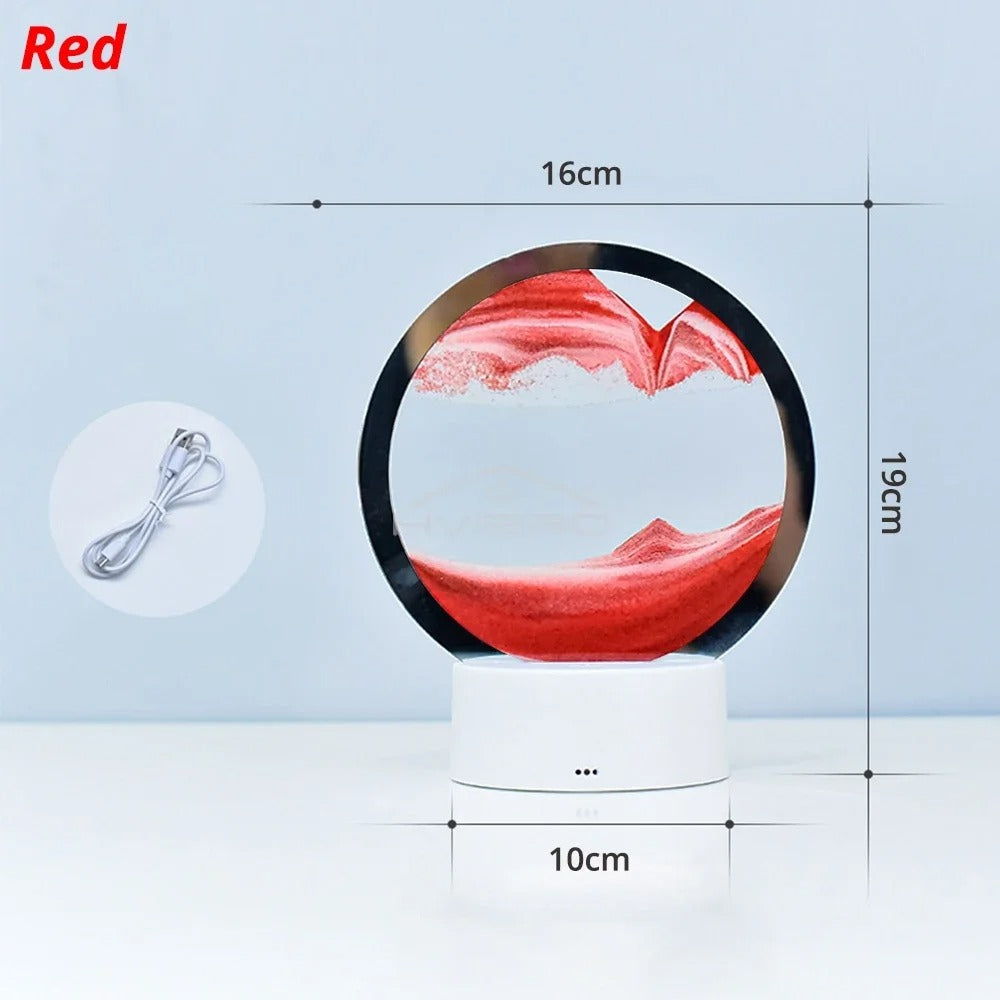 3D Moving Sandscape Lamp LED Light