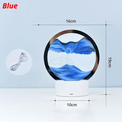 3D Moving Sandscape Lamp LED Light