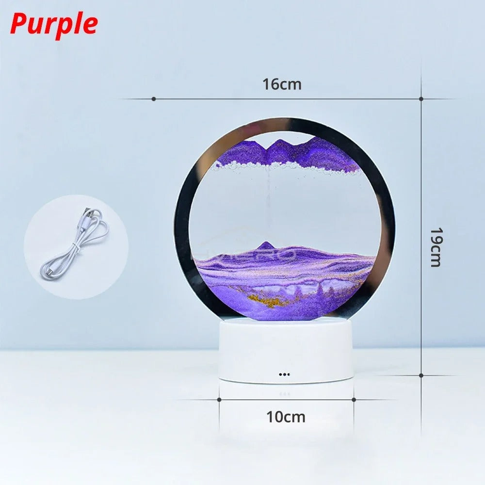 3D Moving Sandscape Lamp LED Light