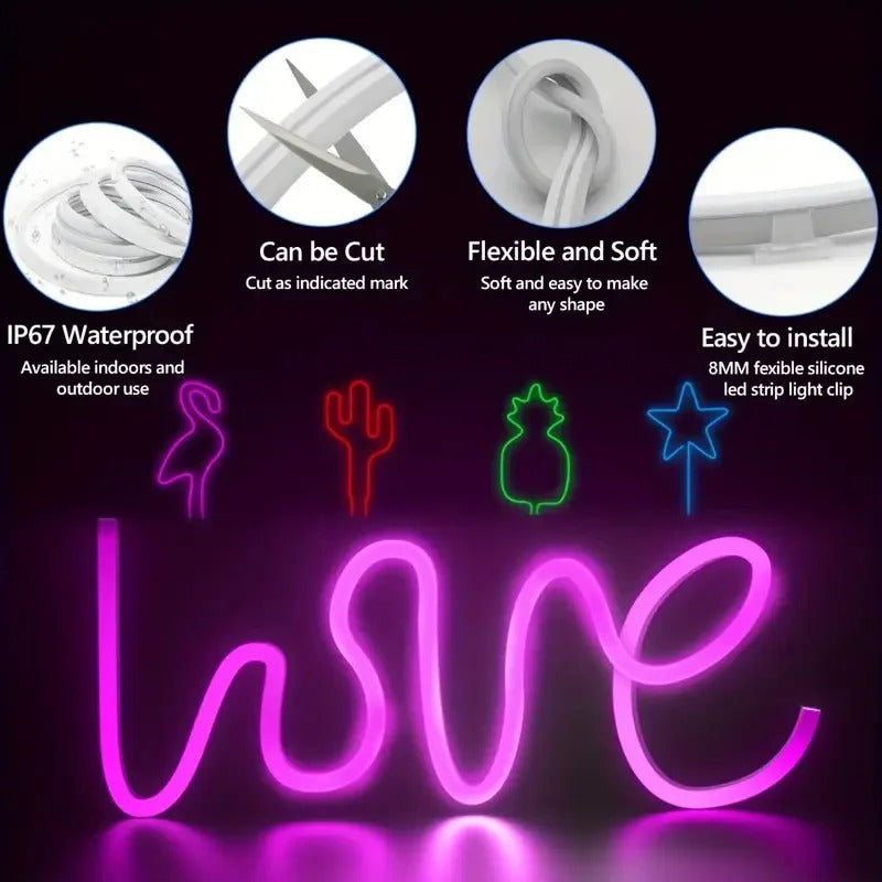 Waterproof Neon Rope Indoor And Outdoor Use