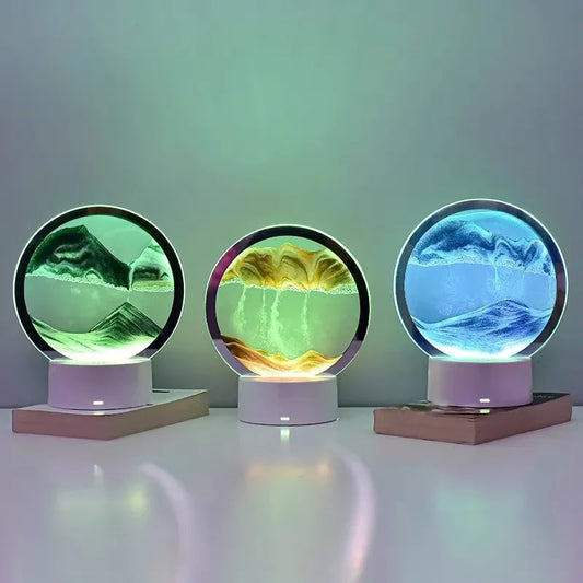 3D Moving Sandscape Lamp LED Light
